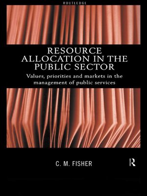 cover image of Resource Allocation in the Public Sector